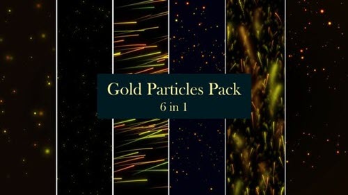 Gold Particles Pack - 6 in 1 - 26510908 (Videohive)