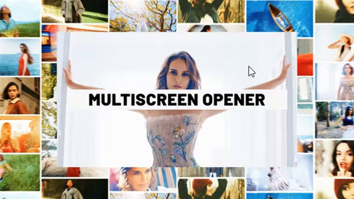 Multiscreen Intro I Mosaic Opener - 50546043 - Project for After Effects