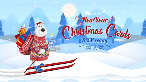 Christmas New Year Cards (SMM Ready) - Project for After Effects (Videohive)