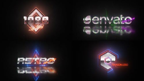 Retro Wave Logo - Project for After Effects (Videohive)