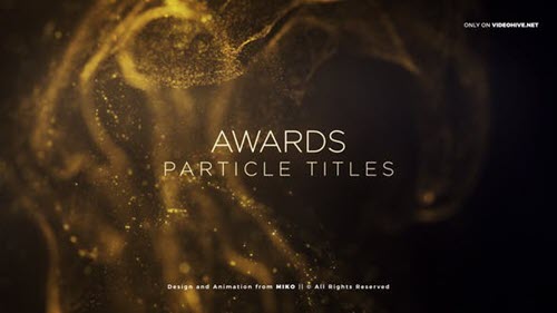 Awards Particles Titles - Project for After Effects (Videohive)