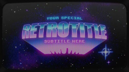 Retrowave Intro - 32605111 - Project for After Effects