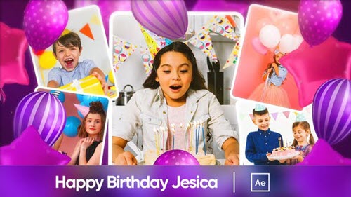 Happy Birthday Jesica - 34303271 - Project for After Effects