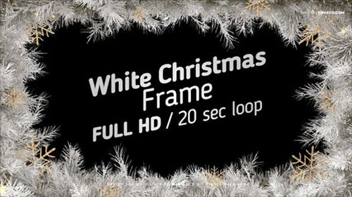 White Christmas Frame - 35085485 - Project for After Effects