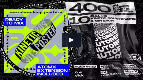 Seamless Loop Kinetic Posters - v15.4 - 24684532 - Project & Script for After Effects