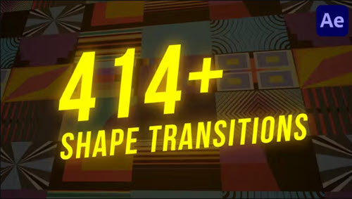 414+ Shape Transitions for After Effects - 45372489 - Project for After Effects