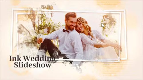 Ink Wedding Slideshow - 44736415 - Project for After Effects
