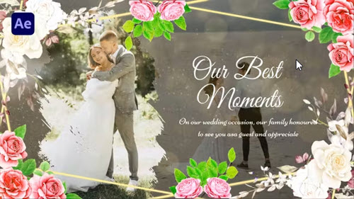 Ink Wedding Slideshow - 52496741 - Project for After Effects