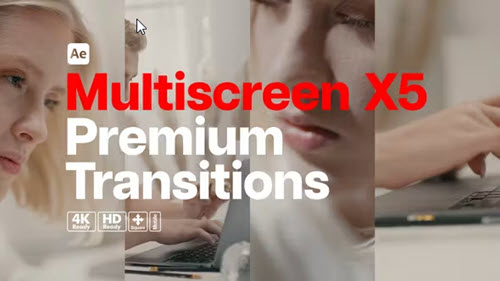 Premium Transitions Multiscreen X5 - 52787362 - Project for After Effects