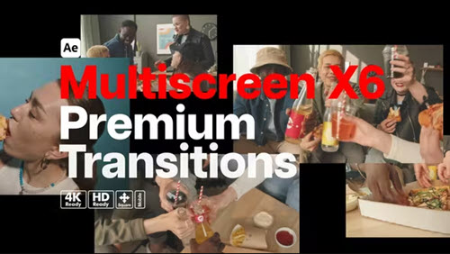 Premium Transitions Multiscreen X6 - 52788522 - Project for After Effects
