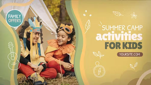 4K Kids And Teens Adventure And Hike Summer Camp Opener - 54125559 - Project for After Effects